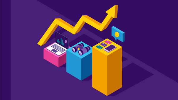A bar chart demonstrating a progressive increase, each bar features various examples of purchases you might make while studying eg. laptop, smartphone.